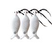 5 Packs Creative Ceramic Whistles Decorated Sweater Ornaments Fish Handmade Crafts