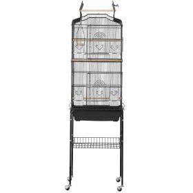 VEVOR Large Bird Cage 62 in Rolling Metal Parakeet Cage for Cockatiels Parrot