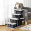 Cat Tree, Cat Tower Cat Stair Steps with Scratching Post, Hanging Play Ball for High Bed, Sofa, Indoor / Outdoor