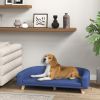 Dog Sofa Couch Bed with Washable Cushion for Large Dogs, Cats, Blue