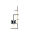 Cat Tree Floor to Ceiling Cat Tower Height Adjustable( 85-101 Inches)