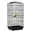 36" Bird Cage, Macaw Play House, Cockatoo, Parrot, Finch Flight Cage, 2 Doors Perch, 4 Feeder Pet Supplies, Black