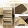 4-Level Portable Dog Stairs, Foldable Dog Steps for Small Dogs, Lightweight Cat Steps, with Nonslip Soft Mats, for High Bed, Sofa, Beige