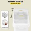 VEVOR 27 Gallon Ingredient Storage Bin 500 Cup Ingredient Bin with Scoop and Sliding Lid Commercial Food Container Ideal for Kitchen, White