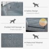 Miniature Dog / Cat Couch w/ Washable and Removable Cushion, Waterproof Cover, Gray