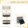 8 Panels Foldable Dog Playpen with Bottom Pad & Top Cover, 24" High