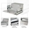 30 lbs Capacity Automatic Chicken Poultry Feeder with a Galvanized Steel and Aluminium Build, Weatherproof Design