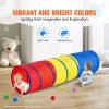 VEVOR Kids Play Tunnel Tent for Toddlers, Colorful Pop Up Crawl Tunnel Toy for Baby or Pet