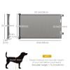 Retractable Pet Gate, 33.5" Tall, Extends to 59.1" Wide, Foldable Mesh Dog Gate for house, w/ Single Hand Operation, for Stairs, Doorways
