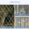 227.7 Sq. Ft. Dog Playpen Outdoor with Galvanized Steel Frame, for Small and Medium Dogs, 15.1' x 15.1' x 6'