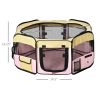 36-inch Large Exercise Puppy Pet Playpen Portable Dog Cat Pet Play Pen Pet Cage Tent Kennel Crate Pink Carry Bag Included