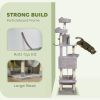 81" Large Cat Tree w/ Scratching Posts, Condos, Beds, Hammocks, Jumping Platforms, Toy Balls, Rope Cat Toy, Light Grey
