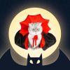 Pet Halloween Vampire Baron Cloak, Festival Cosplay Robe, Pet Halloween Costume Clothes Suit for Medium and Large Cats and Dogs