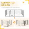 16 Panel 39" Height Heavy Duty Dog Playpen for Small Medium Large Dogs, Grey