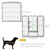 Heavy Duty Pet Playpen, 16 Panels Steel Dog Fence Puppy Exercise Pen with 2 Doors Locking Latch, 31.5" Height
