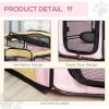 36-inch Large Exercise Puppy Pet Playpen Portable Dog Cat Pet Play Pen Pet Cage Tent Kennel Crate Pink Carry Bag Included