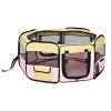 36-inch Large Exercise Puppy Pet Playpen Portable Dog Cat Pet Play Pen Pet Cage Tent Kennel Crate Pink Carry Bag Included