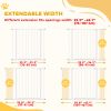 Pressure Fit Dog Gate Pet Barrier for stairs doorway, 29.9''- 42.1'' Width White