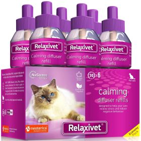 Calming Cat Diffuser Refill 6 Pcs Anti Anxiety Pet Products Feline Calm Pheromones Cats Comfort Stress Relief Help with Pee New Zone Aggression F