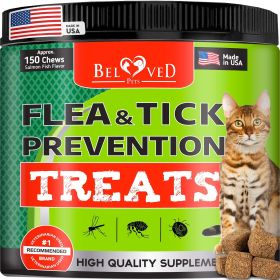 Flea and Tick Prevention Chewable Pills for Cats Revolution Oral Flea Treatment for Pets Pest Control & Natural Defense Chewables Small Tablets S
