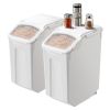 4.5Gal/20Lx2 Large Ingredient Storage Container Airtight Kitchen Flour Bin