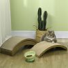 4 Pack Cat Scratching Board Replacement for Cat Wheel, Brown