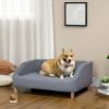 38" Dog Sofa for Dogs Up to 55 lbs, Gray