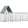 Walk In Chicken Run, Large Galvanized Chicken Coop, Hen Poultry House Cage