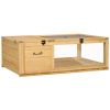 Wood Tortoise House for Lizards, Geckos, Indoor Outdoor Use, 35.8" x 23.8" x 12.6", Yellow