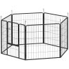 Heavy Duty Dog Playpen with Door for Medium Dogs, 6 Panels, 31.5"H