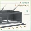 Small Animals Kit Hutch w/ Sliding Tray, Exercise Play House for Dwarf Hamsters, Gerbils, Chinchillas, Grey