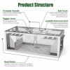 2 pcs Dual-Door Humane Rat Trap - Continuous Mouse Catching, Heavy-Duty Galvanized Iron Construction - Safe for Pets & Kids, Indoor/Outdoor Use