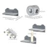4 PCs 9.3" H Cat Wall Shelves, Pet Wall-mounted Climbing Shelf Set, Kitten Activity Centre with Condo, Cushion, Scratching Post, Jumping Platform