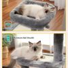 Cat Tree Tower with Scratching Platform & Hammock