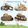 Parrot Stand Large Bird Perch Stand with Toy Hook & 3 Ladders, Parrot Perch, Bird Wooden Stand, Gray