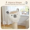 Indoor Alpaca-Shaped Cat Tree with Sisal Scratching Post
