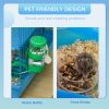 PawHut 5 Tiers Hamster Cage, Extra Large, Small Animal House, Wheels, Tubes, Water Bottle, Ladder, Blue