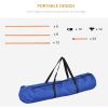 6 Piece Dog Agility Training Equipment with Hurdle Bag and Whistle, Orange and White