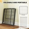 Heavy Duty Dog Playpen with Door for Medium Dogs, 6 Panels, 31.5"H