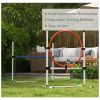 3pc Dog Agility Training Equipment Set with Spray Water Tube, White