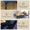 36" x 30" Elevated Cooling Summer Dog Cot Pet Bed with Mesh Ventilation - Blue