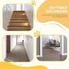 Extra Tall Dog Gate with Door, Pressure Fit, Auto Close, Double Locking for Doorways Hallways Stairs, 29"-34", White
