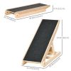Dog Ramp for Bed Couch, Foldable Pet Ramp Height Adjustable 4 Levels from 14.75" to 24.5" for Cats and Small Dogs with Non-Slip Carpeted Surface