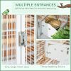 PawHut 64 Inch Bird Cage for Medium Small Parrots Cockatiel Cages Budgies Lovebirds Parrotlets with Rolling Stand