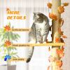 Floor to Ceiling Cat Tree with Adjustable Height 80"- 95