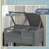 Tortoise Habitat with Shelf Storage Tortoise Gift Accessory with Weather Protection for Indoor, Gray
