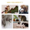 17" Small Cat Tree with Jute Scratching Post, Curved Scratching Board, Dangling Ball with Bell, Grey