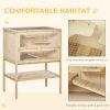 3 Tier Fir Wood Hamster Cage Mouse Rats Small Animals Play House Exercise Activity Center