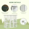 Large Outdoor Catio Enclosure, Wooden Cat Patio with 6 Balanced Platforms and Asphalt Roof, 70.9" x 38.6" x 70.9", White