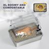 XL Stainless Steel Cat Litter Box for Big Cats with Flip Top, Scoop, Easy Clean & No Odors, Non-Sticky